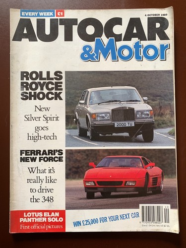 Autocar magazine 1989 - autocar,