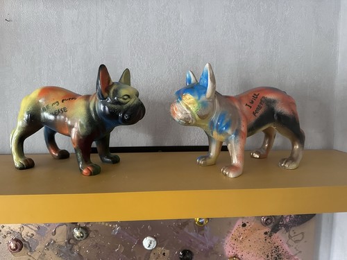 Lot statues figurines - statues, chien