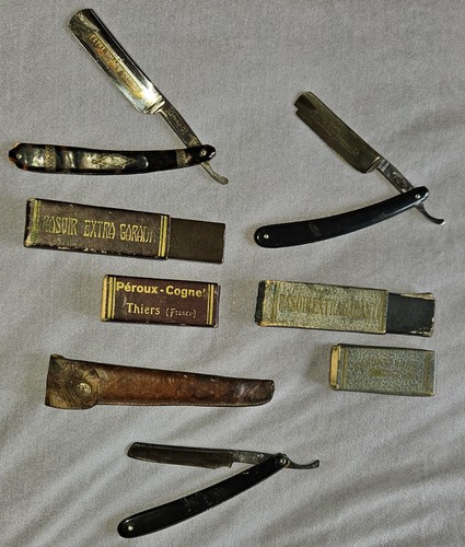 Lot anciens rasoirs - anciens,