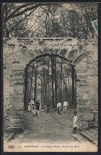 Cpa chaville fausse porte - cpa,