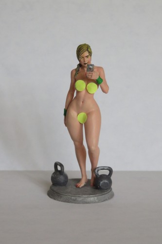 Figurine résine fitness - figurine,
