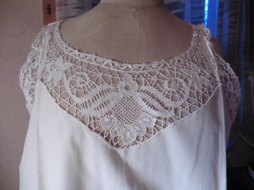 Ancienne chemise nuit dame - chemise, de