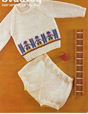 PULL VINTAGE BÉBÉ ~ MOTIF