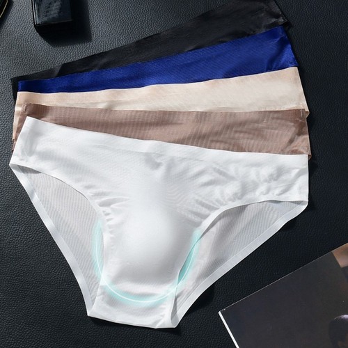 Slip homme soie glacée