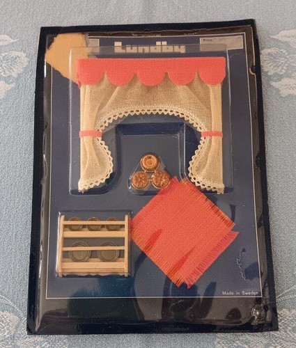 Vtg 60s lundby - lundby, curtain