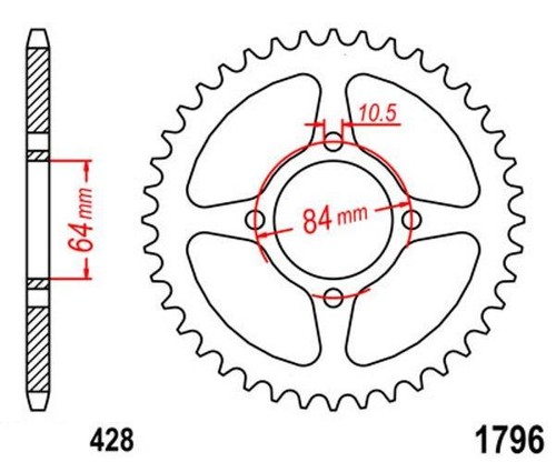 Roue chaîne dents pour - roue,