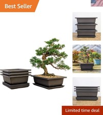 Set of 3 8-Inch Brown