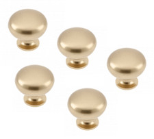 Bouton de Meuble Set Poignée Porte Champagne Cuisine Or Mat Ø 32,5 MM Pommeau