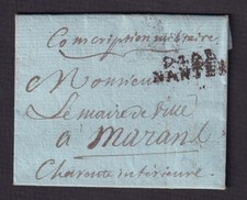 Lettre de Nantes pour Marans
