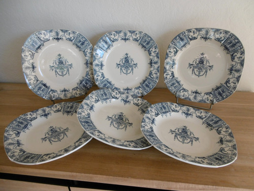 Six assiettes creuses - assiettes,
