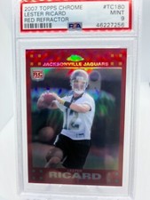 2007 Topps Chrome Red Refractor Lester Ricard PSA 9 Mint TC180 /139 POP 1