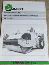 Catalogue, brochure, brochure tractors ALBARET vibrating roller