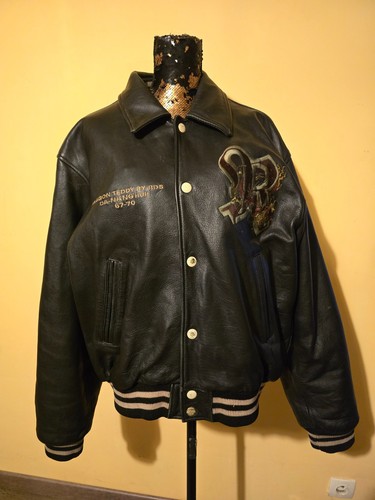 Blouson cuir vintage dragon - vintage,