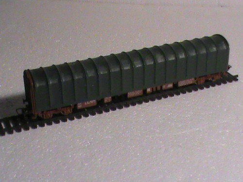Wagon plat bache jouef - wagon, ho