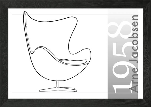 Hand drawn jacobsen 1958 - drawn, egg