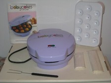 New-Like Babycakes Cake Pop Maker in Original Box w/ Inst & Accessories -Purple 