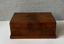 Coffret En Acajou Biedermeier En Bois 19E Siècle 25 X 16 Cm Antique