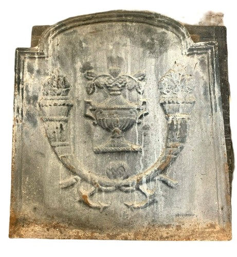 Plaque fond cheminée en - de,