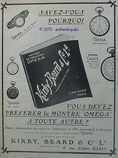 ADVERTISEMENT OMEGA BRACELET WATCH POCKET TACHYMETER FOR CAR FROM 1909 FRENCH AD