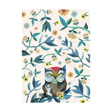 Torchon en coton décoré The