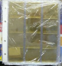 2 FEUILLES POUR MONNAIES 12 CASES YVERT ET TELLIER réf 2042 - (KARAT) OCCASION