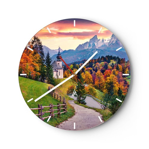 Horloge murale verre - horloge, en