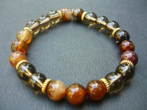Bracelet perles agate à - de,