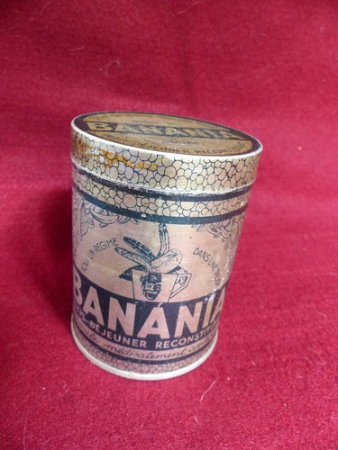 Boite banania ronde aluminium - banania,