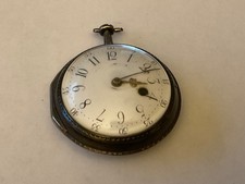 John Ward London 2 “ slv case verge fusee Ca 1784 UNIQUE balance piercing design