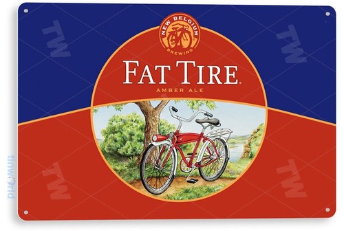 Tin sign fat - sign, tire