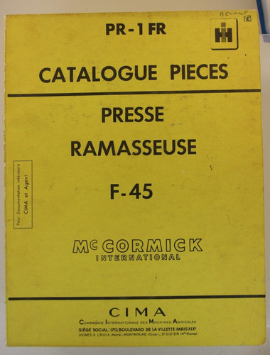 Catalogue pièces presse - ih,