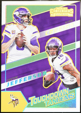2022 Panini Contenders - Touchdown Tandems Football Justin Jefferson / Kirk C NM