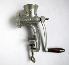 Manual Meat Grinder on Vise SWM Number 5