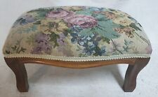 RARE VOLTAIRE FOOTREST STYLE LOUIS PHILIPPE Genova fabrics