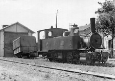 Mallet 63 Locomotive Train 1 Axle Trailer for Railway in YSSINGEAUX in 1946
