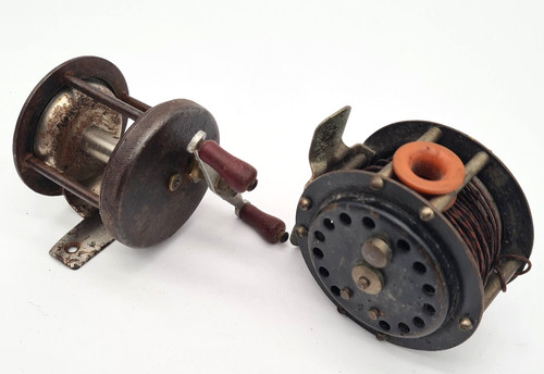 Ancien moulinet pour canne - canne, à