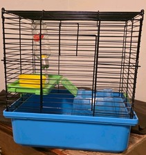 Hamster Cage, two story Habitat 13.5"x11"x13"H (rats, hamster) w Accessories 