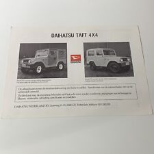 DAIHATSU TAFT 4x4 / brochure