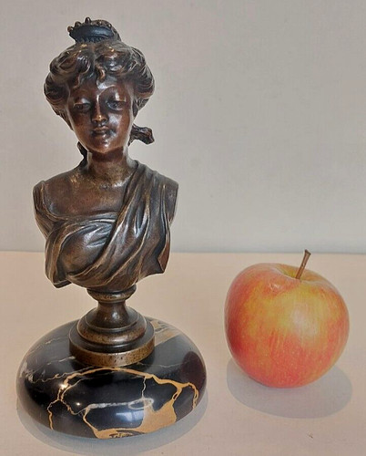 Anonyme bronze buste femme - buste,