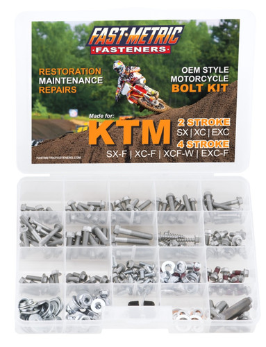 296pc fast metric bolt kit - 296pc,