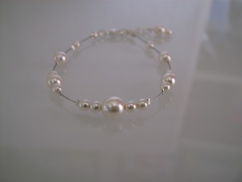 Bracelet ivoire ecru robe - bracelet,