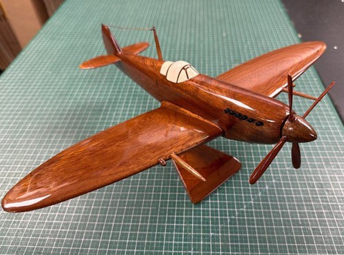 Spitfire avion maquette bois - avion,