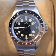 YEMA Superman GMT Worldtime Heritage 39mm Black Dial
