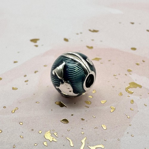 Charm pandora clip globe - charm,