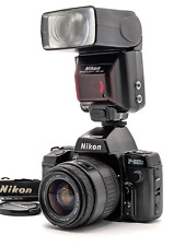 ?[Exc+5] Nikon F801S SLR Film Camera + Sigma 28-70mm Zoom + SB-24 Flash Japan