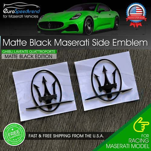 Maserati side emblem matte - emblem,