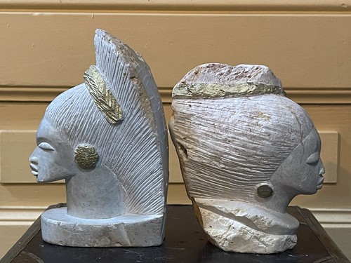 Paire statue serres livres - statue, serres-livres