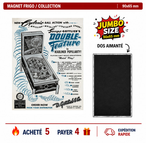 Magnet frigo double feature - magnet,