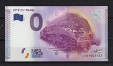 Billet touristique Euro souvenir 0 Euro Mulhouse Cité du train 2015.