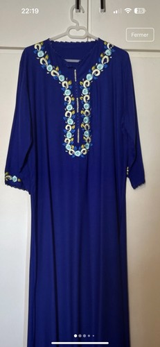 Gandoura marocaine brodé - brodé,